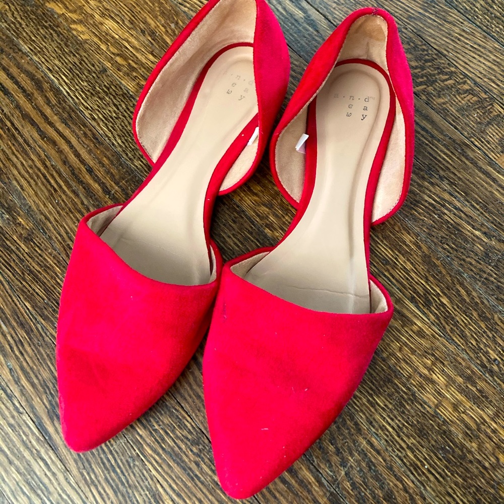 Target red flats